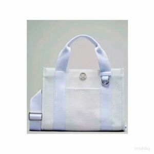 NEW Lululemon Canvas Tote Bag 4.5 Mini Windmill Light Ivory